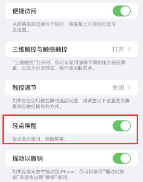 乌苏苹果授权维修站分享iPhone轻点无法唤醒怎么办 