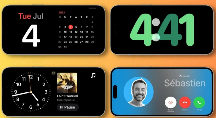乌苏苹果手机维修分享iOS17横屏充电待机显示有什么好处 