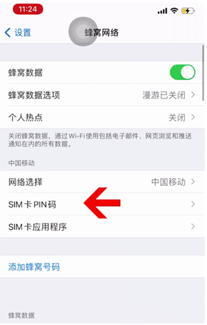 乌苏苹果14维修网分享如何给iPhone14的SIM卡设置密码 